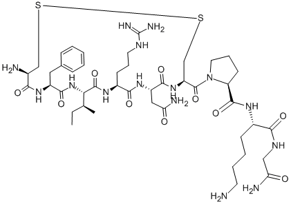 CAS 登录号：111317-91-0， 2-L-苯丙氨酸-4-L-精氨酸-8-L-赖氨酸-缩宫素
