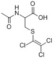 CAS 登录号：111348-61-9， (2R)-2-乙酰氨基-3-(1,2,2-三氯乙烯基硫基)丙酸