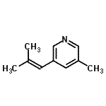 CAS#: 111422-57-2, 3-Methyl-5-(2-Methyl-1-Propen-1-Yl)Pyridine