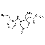 CAS#: 111478-84-3, Methyl (1,8-Diethyl-4-Oxo-1,3,4,9-Tetrahydropyrano[3,4-b]Indol-1-Yl)Acetate