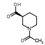 CAS 登录号：111479-21-1， (3S)-1-乙酰基-3-哌啶羧酸