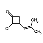 CAS#: 111545-32-5, 2-Chloro-3-(2-Methyl-1-Propen-1-Yl)Cyclobutanone