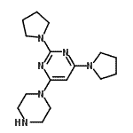 CAS 登录号：111641-17-9， 4-(1-哌嗪基)-2,6-二(1-吡咯烷基)嘧啶