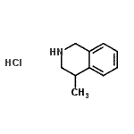CAS#: 111661-47-3, 4-Methyl-1,2,3,4-Tetrahydroisoquinoline Hydrochloride (1:1)