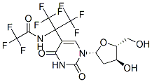 CAS 登录号：111712-56-2， 5-(2-三氟乙酰基氨基六氟丙-2-基)-2'-脱氧尿苷