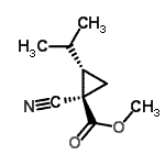 CAS 登录号：111735-81-0， 甲基(1R,2S)-1-氰基-2-异丙基环丙烷羧酸酯