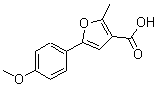 CAS 登录号：111787-87-2， 5-(4-甲氧基苯基)-2-甲基-3-糠酸