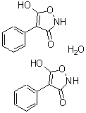 CAS 登录号：111943-85-2， 5-羟基-4-苯基-1,2-恶唑-3(2H)-酮水合物(2:1)