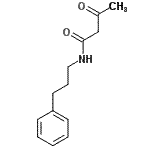 CAS 登录号：112369-47-8， 3-氧代-N-(3-苯基丙基)丁酰胺