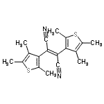 CAS 登录号：112440-50-3， (2E)-2,3-二(2,4,5-三甲基-3-噻吩基)-2-丁烯二腈
