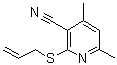 CAS 登录号：112629-72-8， 2-(烯丙基硫基)-4,6-二甲基烟腈