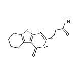 CAS#: 112672-69-2, [(4-Oxo-3,4,5,6,7,8-Hexahydro[1]Benzothieno[2,3-d]Pyrimidin-2-Yl)Sulfanyl]Acetic Acid