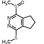 CAS 登录号：112740-87-1， 1-(甲硫基)-4-(甲基亚磺酰)-6,7-二氢-5H-环戊二烯并[d]哒嗪