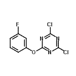 CAS#: 112748-45-5, 2,4-Dichloro-6-(3-Fluorophenoxy)-1,3,5-Triazine