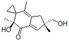 CAS 登录号：112953-13-6， (2S,5R)-5-羟基-2-(羟基甲基)-2,5,7-三甲基螺[1H-茚-6,1'-环丙烷]-4-酮