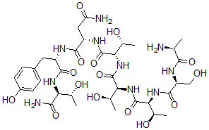 CAS 登录号：113021-67-3， 丙氨酰-丝氨酰-苏氨酰-苏氨酰-苏氨酰-天冬氨酰胺酰-酪氨酰-苏氨酰胺