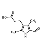 CAS 登录号：1133-96-6， 3-(5-甲酰基-2,4-二甲基-1H-吡咯-3-基)丙酸