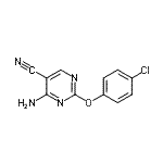CAS#: 113447-04-4, 4-Amino-2-(4-Chlorophenoxy)-5-Pyrimidinecarbonitrile