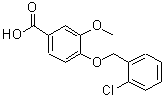CAS#: 113457-27-5, 4-[(2-Chlorobenzyl)Oxy]-3-Methoxybenzoic Acid