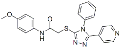 CAS#: 113518-49-3, N-(4-Methoxyphenyl)-2-[(4-Phenyl-5-Pyridin-4-Yl-1,2,4-Triazol-3-Yl)Sulfanyl]Acetamide