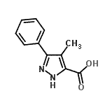CAS#: 1136-76-1, 4-Methyl-3-Phenyl-1H-Pyrazole-5-Carboxylic Acid
