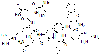 CAS 登录号：113611-67-9， L-丝氨酰-L-a-天冬氨酰-L-精氨酰-L-天冬氨酰胺酰-L-苯丙氨酰-L-亮氨酰-L-精氨酰-L-苯丙氨酰胺