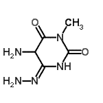 CAS 登录号：113613-70-0， 5-氨基-6-肼基-3-甲基-2,4(3H,5H)-嘧啶二酮