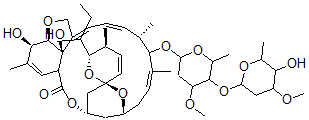 CAS#: 113665-89-7, alpha,5-O-demethyl-Avermectin A1