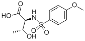 CAS 登录号：113793-31-0， (2S,3R)-3-羟基-2-{[(4-甲氧基苯基)磺酰基]氨基}丁酸