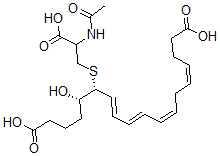 CAS#: 114115-51-4, 18-Carboxy-19,20-Dinor-N-Acetylleukotriene E4
