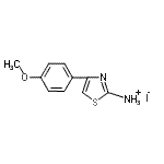 CAS 登录号：114196-86-0， 4-(4-甲氧基苯基)-1,3-噻唑-2-铵碘化物