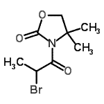 CAS 登录号：114341-88-7， 3-(2-溴丙烷酰基)-4,4-二甲基-1,3-恶唑烷-2-酮