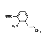 CAS 登录号：114345-13-0， 2-氨基-3-[(1E)-1-丙烯-1-基]苯甲腈