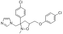 CAS#: 114372-38-2, 5-((4-Chlorophenoxy)Methyl)-3-(4-Chlorophenyl)-3-((1H-Imidazol-1-Yl)Methyl)-2- Methylisoxazolidine