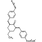 CAS 登录号：114391-97-8， 2,6-二(4-叠氮基苄亚基)-4-乙基环己酮