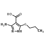 CAS#: 114433-45-3, 3-Amino-5-(Propylsulfanyl)-1H-Pyrazole-4-Carboxylic Acid