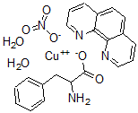 CAS 登录号：114557-71-0， 水合(1,10-菲咯啉)(苯基丙氨酸)铜(II)