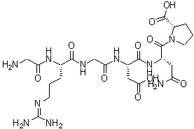 CAS 登录号：114681-65-1， 甘氨酰-N<sup>5</sup>-(二氨基亚甲基)-L-鸟氨酰甘氨酰-L-alpha-天冬氨酰-L-天冬氨酰胺酰-L-脯氨酸