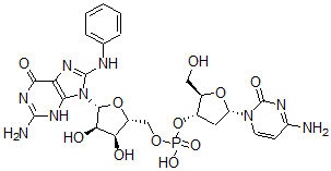 CAS 登录号：114692-54-5， N-(脱氧胞苷酰-(3'-5')-鸟苷-8-基)苯胺