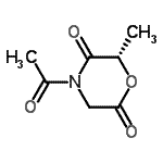 CAS 登录号：114712-07-1， (6S)-4-乙酰基-6-甲基-2,5-吗啉二酮