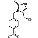 CAS 登录号：114772-19-9， 5-(羟基甲基)-1-(4-硝基苄基)-1,3-二氢-2H-咪唑-2-硫酮
