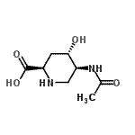 CAS 登录号：114826-78-7， (2R,4S,5S)-5-乙酰氨基-4-羟基-2-哌啶羧酸