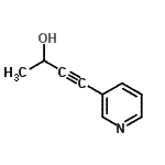 CAS 登录号：114880-33-0， 4-(3-吡啶基)-3-丁炔-2-醇