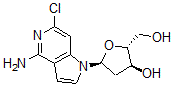 CAS 登录号：114915-05-8， (2R,3S,5S)-5-(4-氨基-6-氯吡咯并[3,2-c]吡啶-1-基)-2-(羟基甲基)四氢呋喃-3-醇
