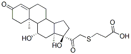 CAS#: 114967-88-3, 3-[2-[(10R,11S,13S,17R)-11,17-Dihydroxy-10,13-Dimethyl-3-Oxo-2,6,7,8,9,11,12,14,15,16-Decahydro-1H-Cyclopenta[a]Phenanthren-17-Yl]-2-Oxoethyl]Sulfanylpropanoic Acid