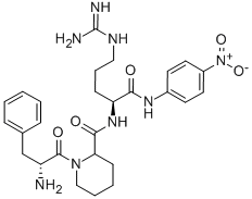 CAS 登录号：115388-96-0， D-苯丙氨酰-(2S)-2-哌啶羰基-N-(4-硝基苯基)-L-精氨酰胺三乙酸酯