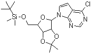 CAS#: 115479-39-5, 4-Chloro-7-{5-O-[Dimethyl(2-Methyl-2-Propanyl)Silyl]-2,3-O-Isopropylidenepentofuranosyl}-7H-Pyrrolo[2,3-d]Pyrimidine