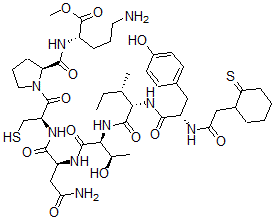CAS#: 115499-13-3, 2-O-Methyltyrosyl-4-threonyl-8-ornithyl-9-desglycinamide-vasotocin
