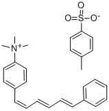 CAS 登录号：115534-33-3， N,N,N-三甲基-4-(6-苯基-1,3,5-己三烯-1-基)苯基铵对甲苯磺酸盐