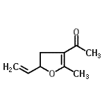 CAS 登录号：115580-34-2， 1-(2-甲基-5-乙烯基-4,5-二氢-3-呋喃基)乙酮